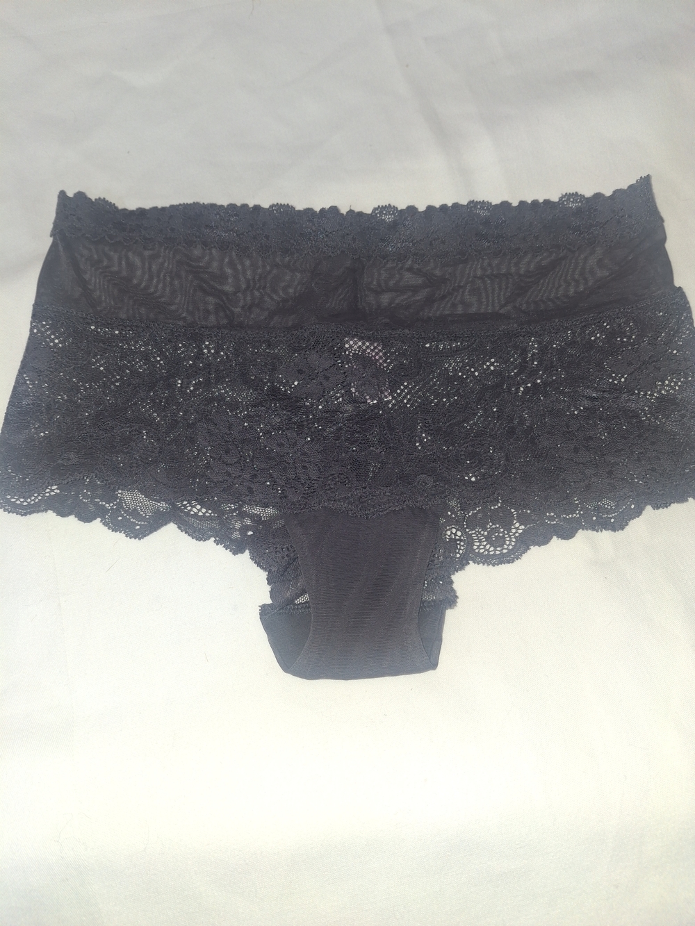 Women's Black Lace Boyshort Panty - Victoria Secret 😇 Angel